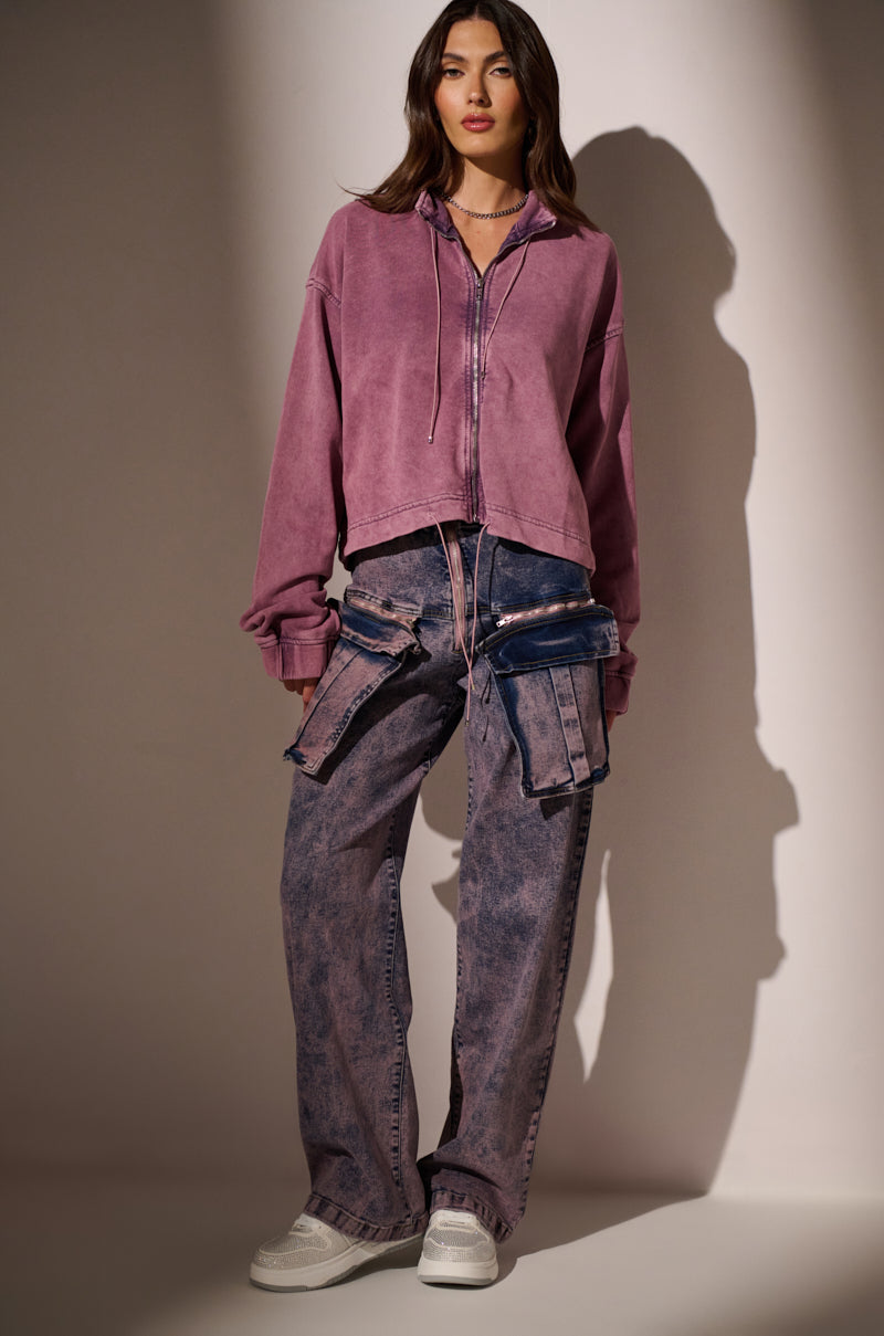 JUST WANNA ROCK ZIP UP SWEATSHIRT