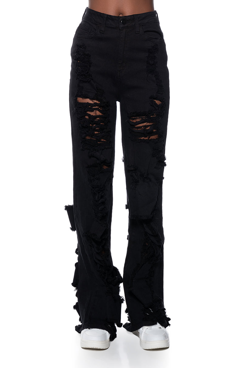 LANA HIGH RISE SUPER DISTRESSED JEANS