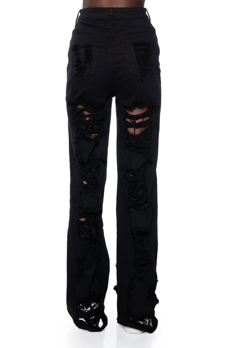 LANA HIGH RISE SUPER DISTRESSED JEANS