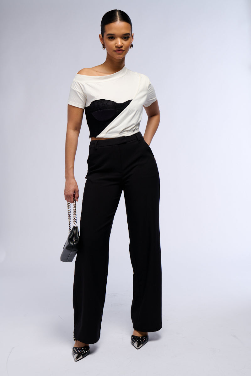 LEAVE IT TEE WITH CORSET