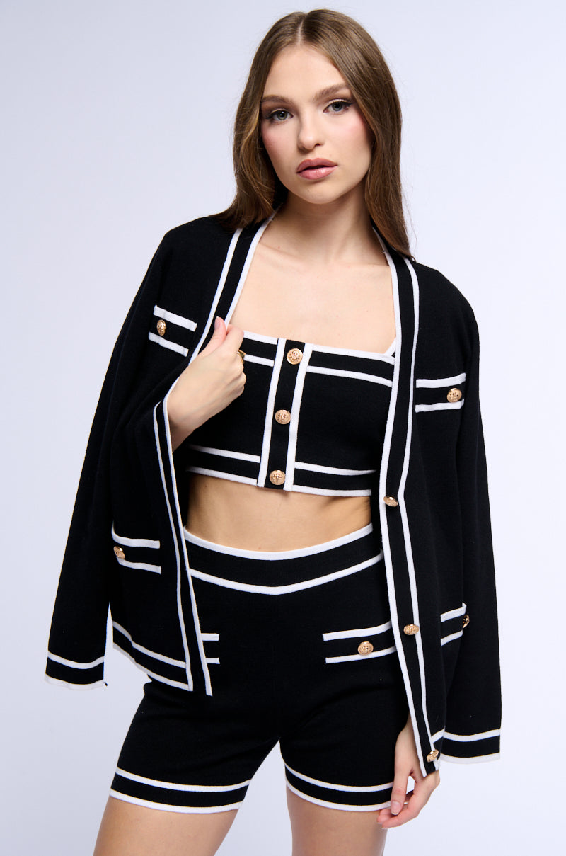 LEIGHTON CLASS BUTTON DOWN CARDIGAN