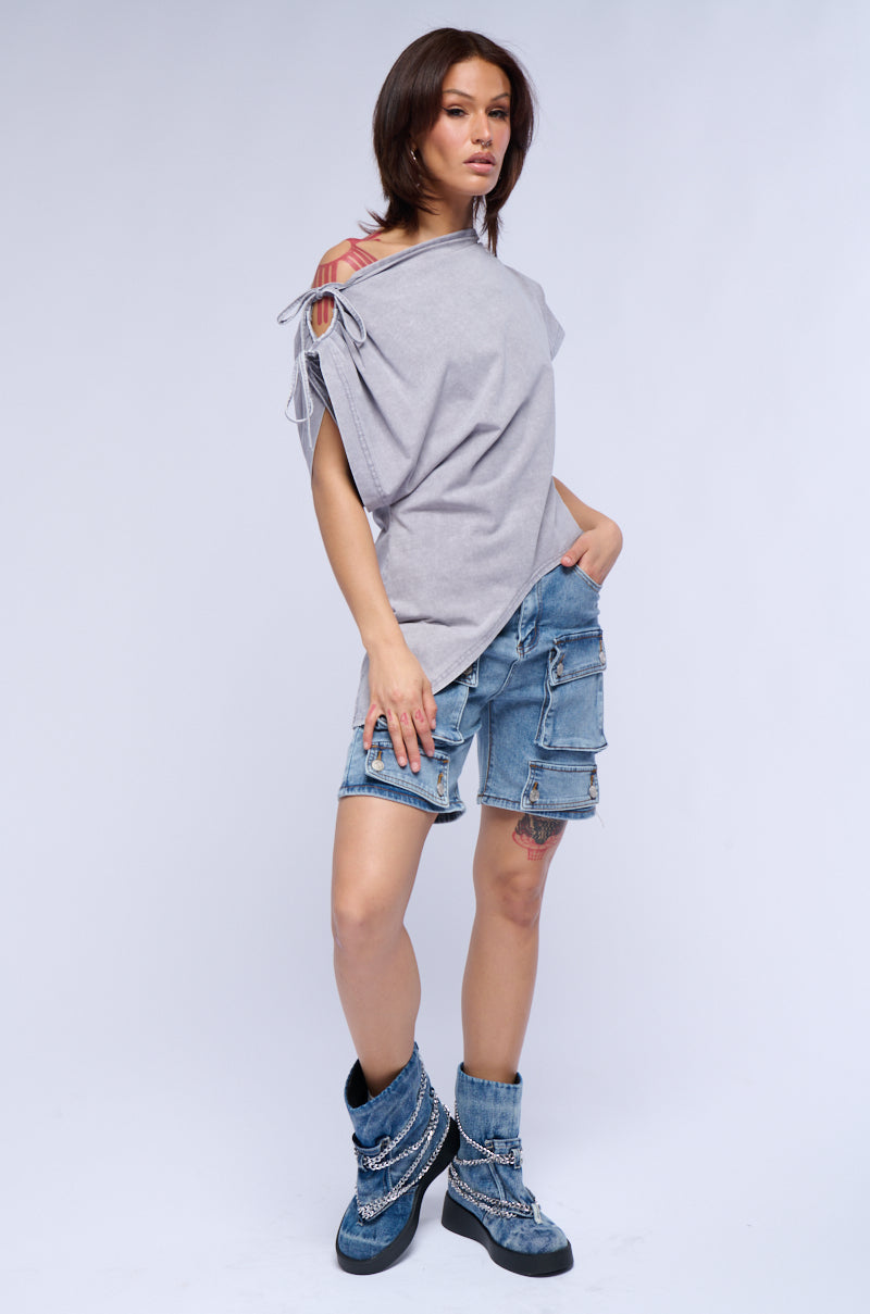 LERAY DENIM BERMUDA SHORTS
