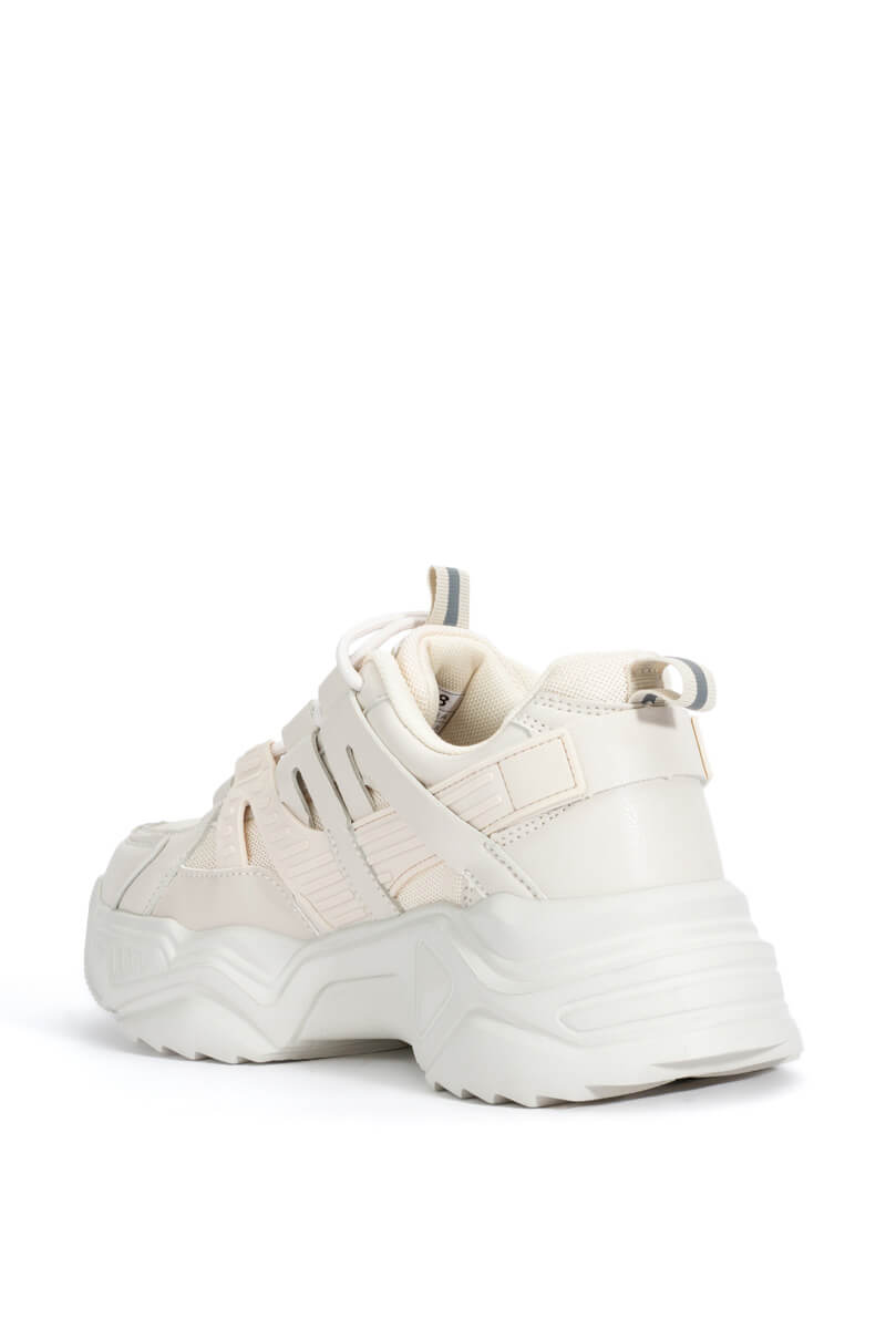 BRIELLA CHUNKY SNEAKER IN BEIGE