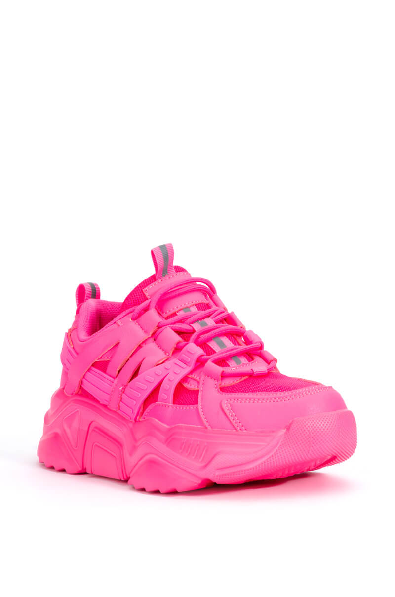 BRIELLA CHUNKY SNEAKER IN PINK