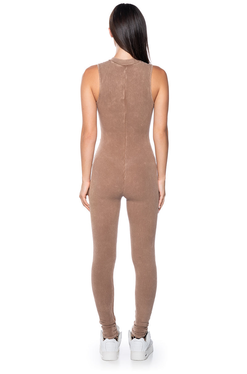 MADDELYN ZIP FRONT CATSUIT