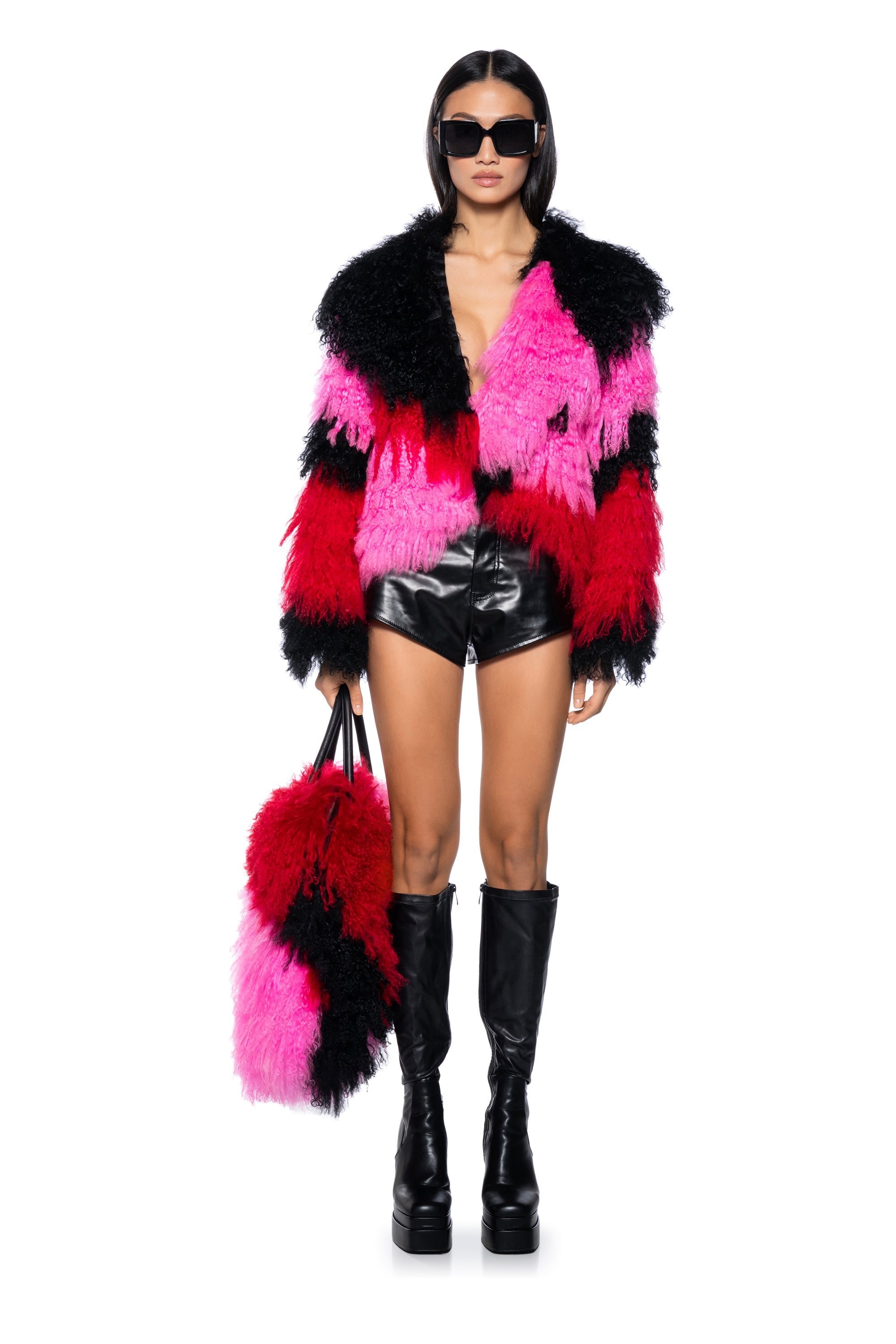 MY BEYDAY COLORFUL REAL MOHAIR JACKET