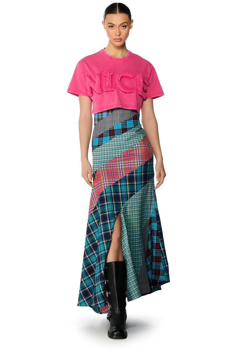 NICE FOR WHAT CROPPED MINERAL WASH T-SHIRT