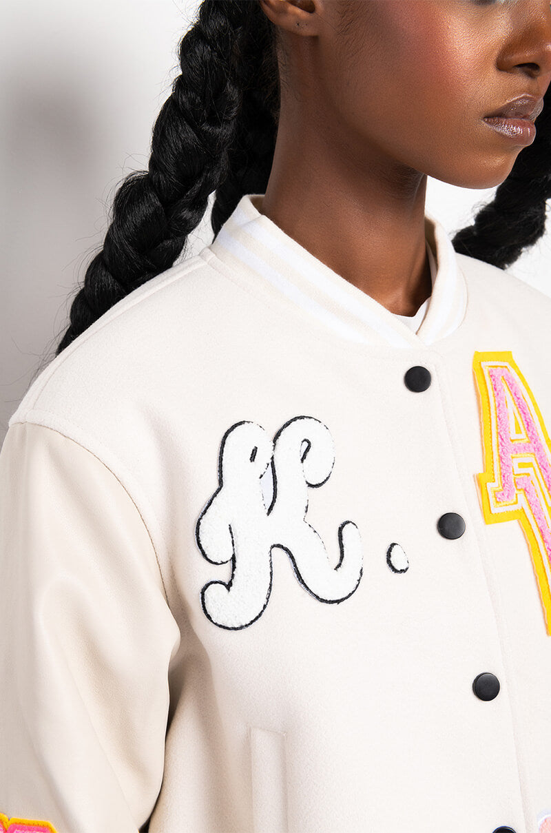 OKAY TONAL VARSITY BOMBER