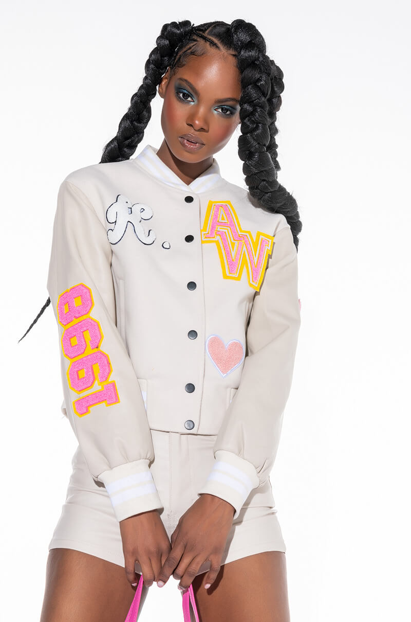 OKAY TONAL VARSITY BOMBER