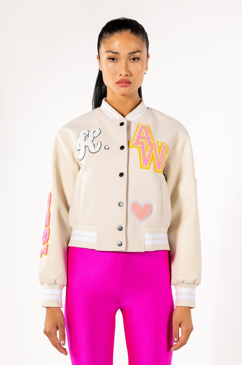 OKAY TONAL VARSITY BOMBER