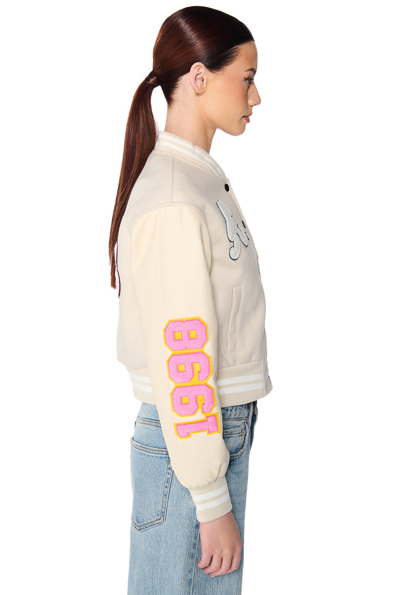 OKAY TONAL VARSITY BOMBER