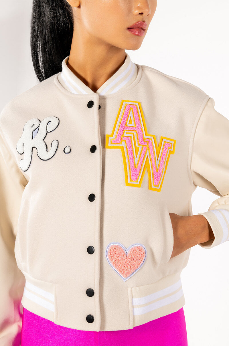 OKAY TONAL VARSITY BOMBER