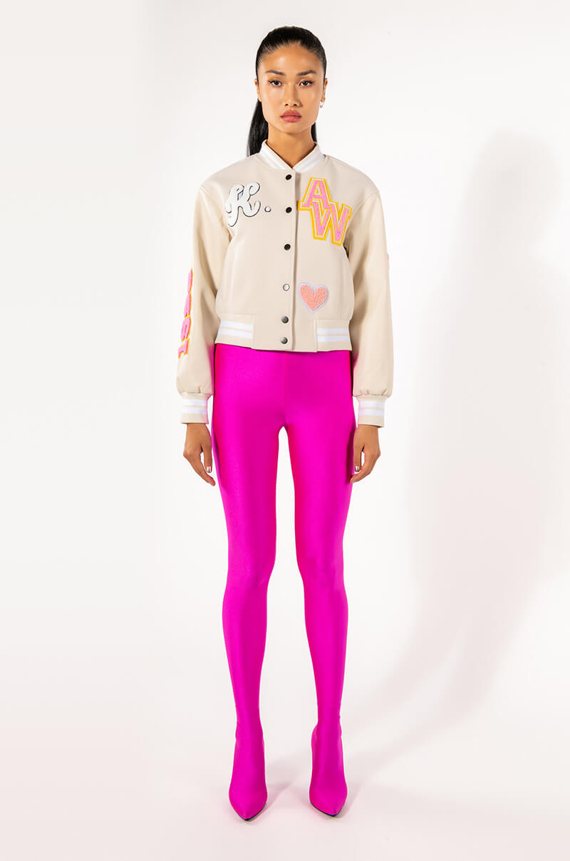 OKAY TONAL VARSITY BOMBER