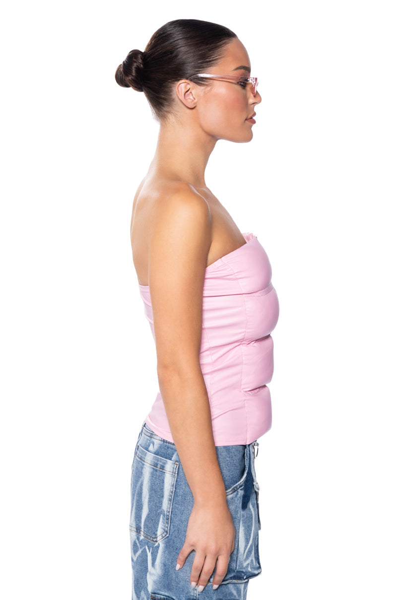 ON THE GO METALLIC TUBE TOP