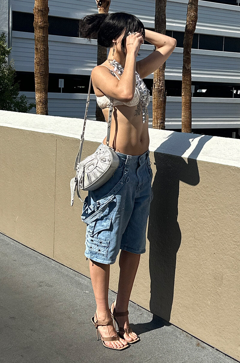 CUSTOM MADE TAUPE BRAIDED STILETTO