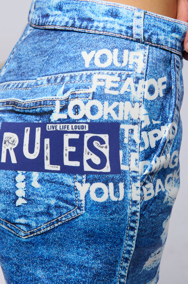 ONE OF US DENIM SHORTS