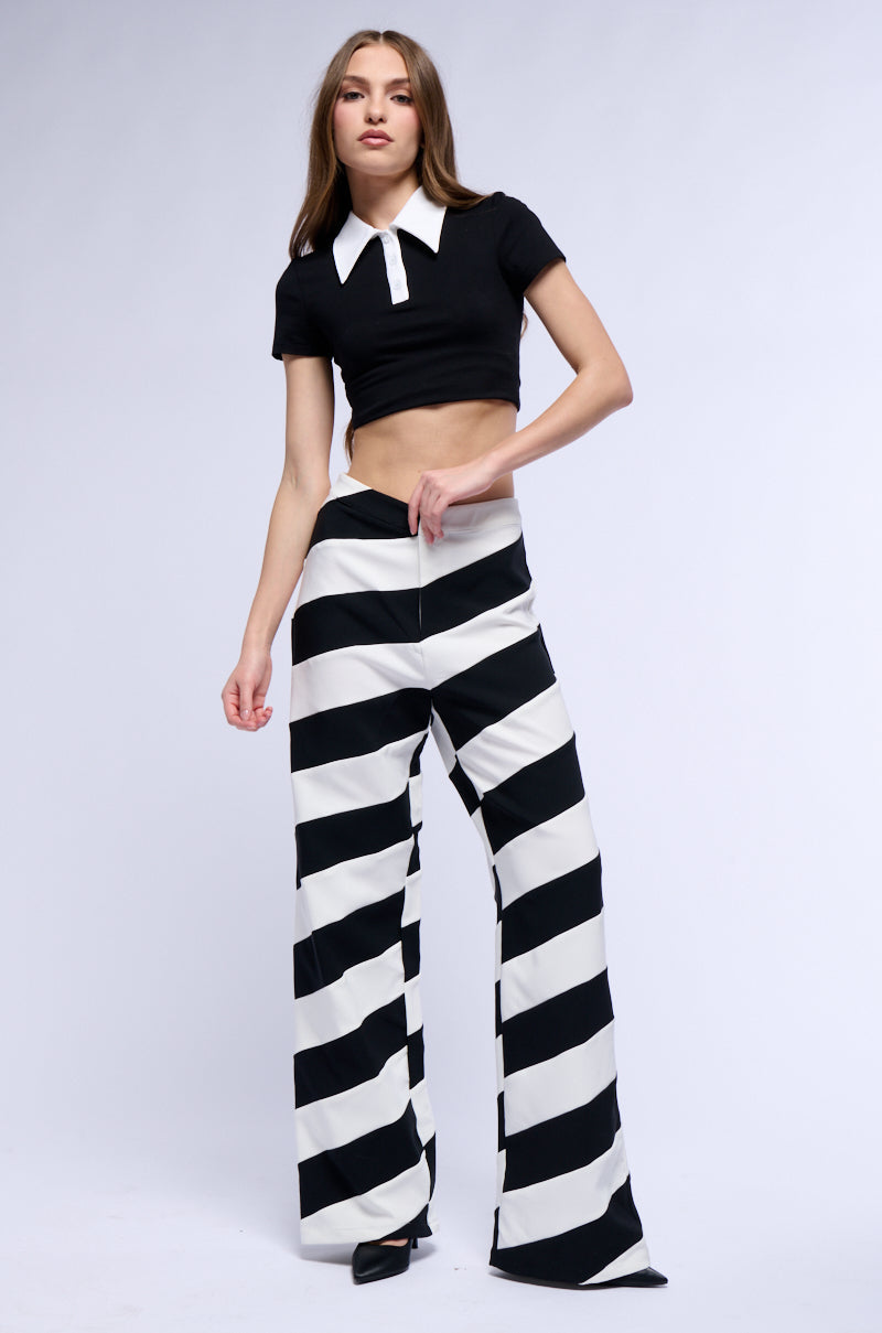 OUT OF MY SYSTEM WIDE LEG TROUSER