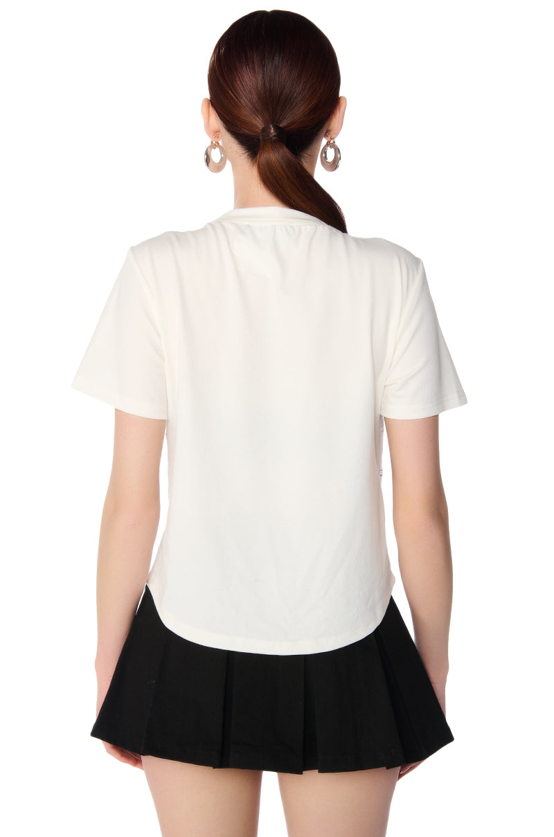 PAPER GANGSTA SHORT SLEEVE WHITE TEE