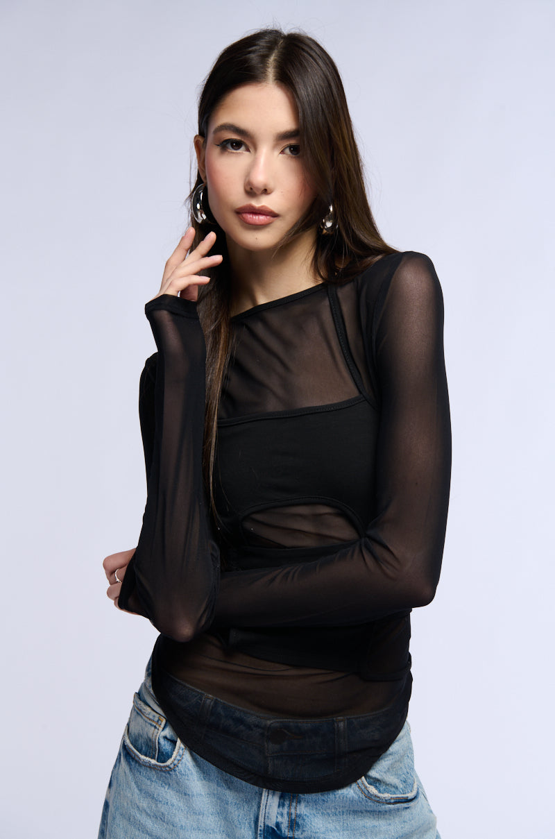 PAXTON MINDING MINE LONG SLEEVE MESH TOP AND TANK