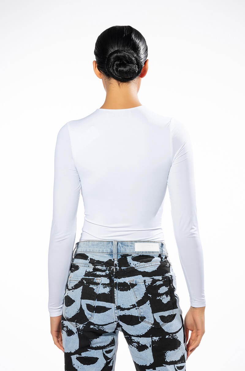 PAXTON NEW CLASSIC LONG SLEEVE DEEP V BODYSUIT