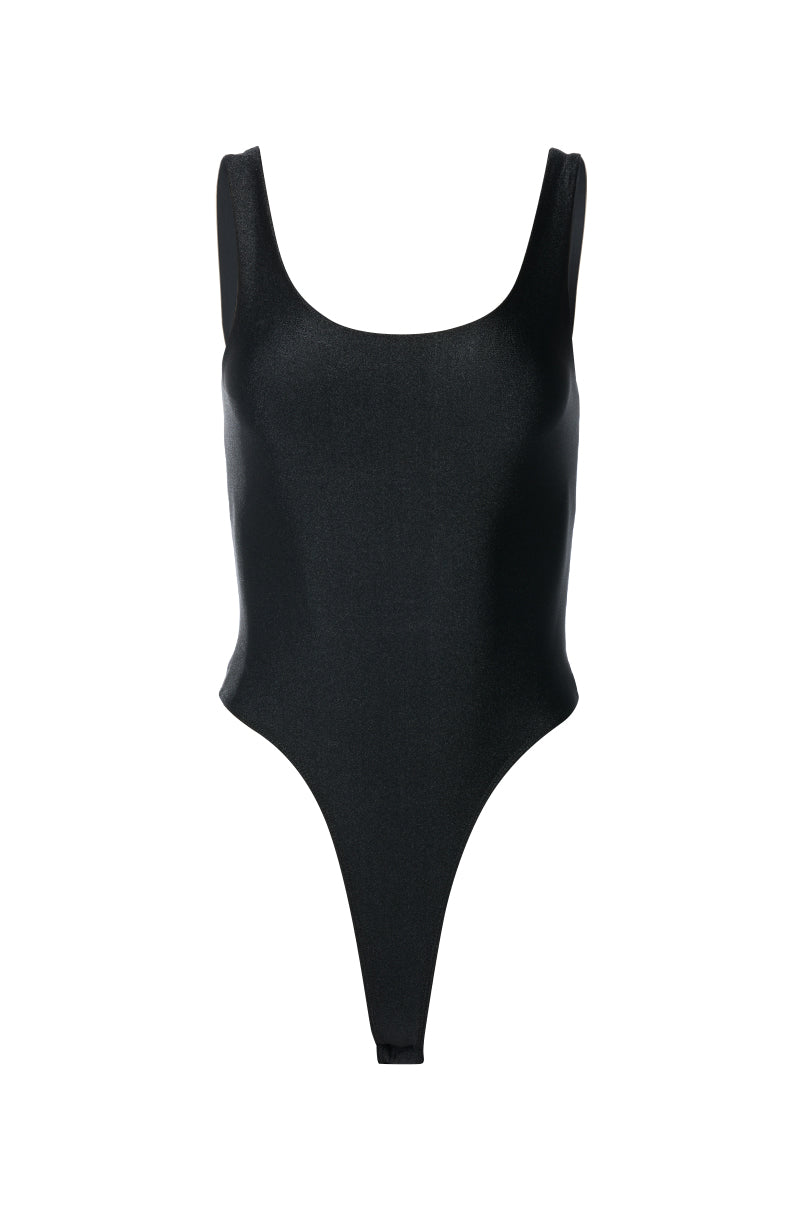 PAXTON SAMI SCOOP SLEEVELESS BODYSUIT IN BLACK