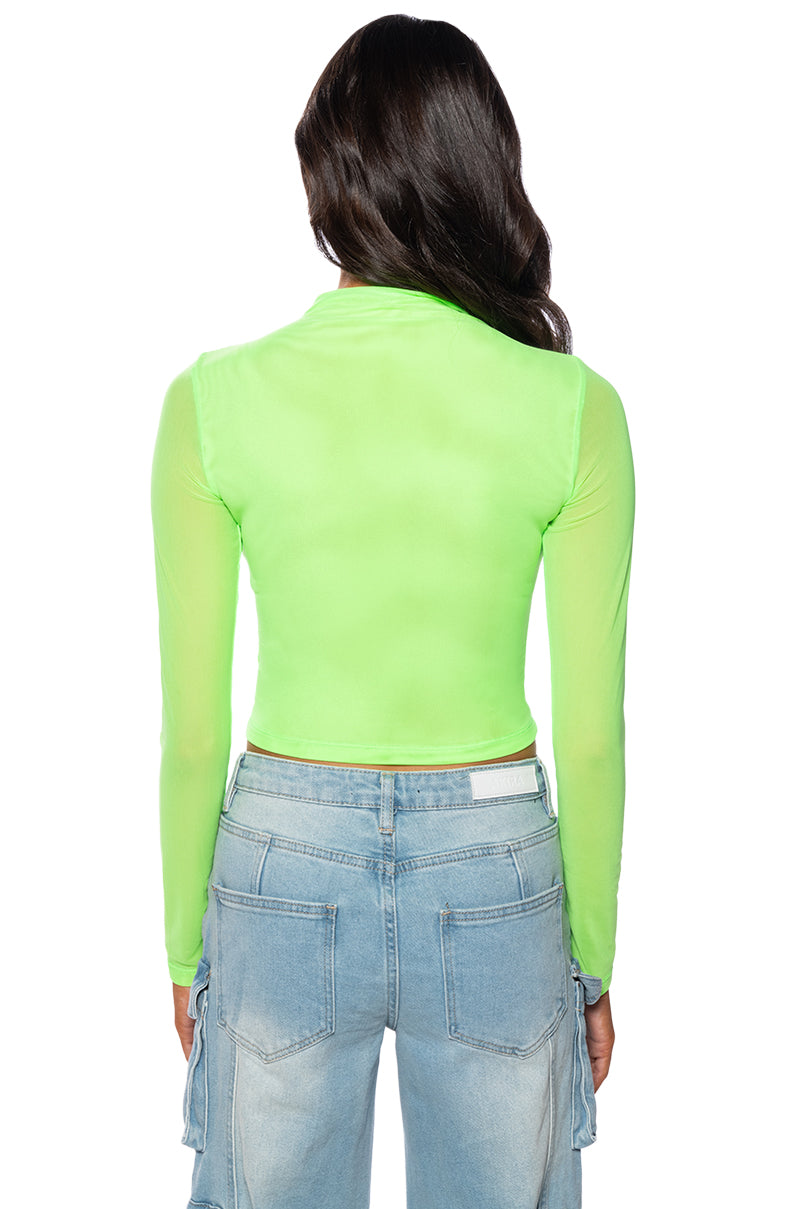 PAXTON SEXY MESH LONG SLEEVE TEE