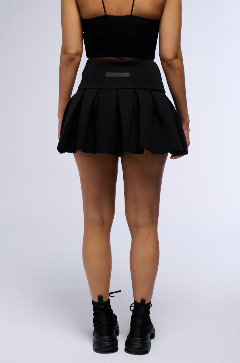 PAXTON SUPER LUXE PLEATED MINI SKIRT