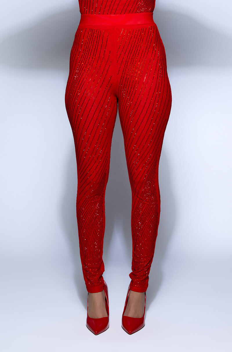 QUEEN OF LOVE RHINESTONE LEGGING