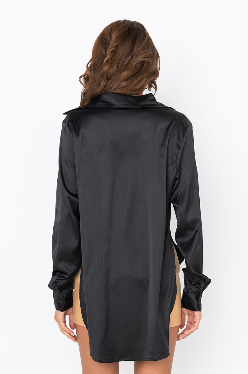 READY FOR ANY OCCASION SATIN SHIRT