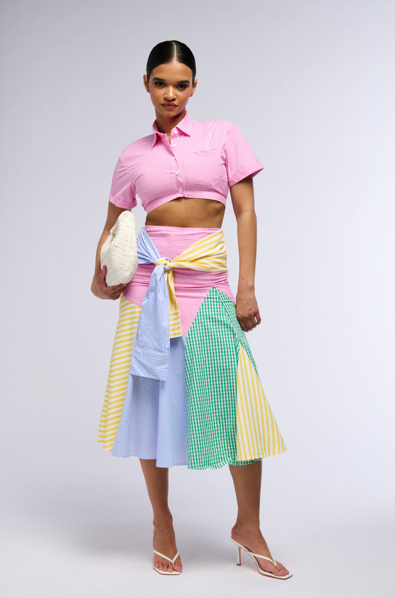 RICH AND BLIND WOVEN MAXI SKIRT