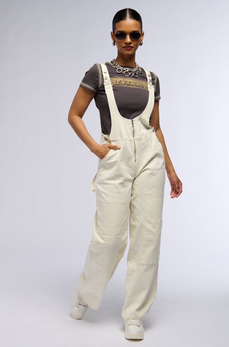 RISE UP DENIM OVERALLS