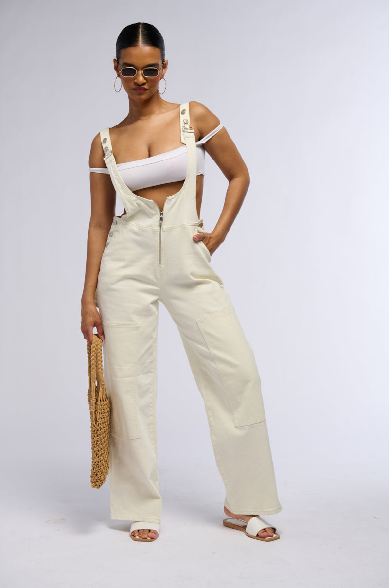 RISE UP DENIM OVERALLS