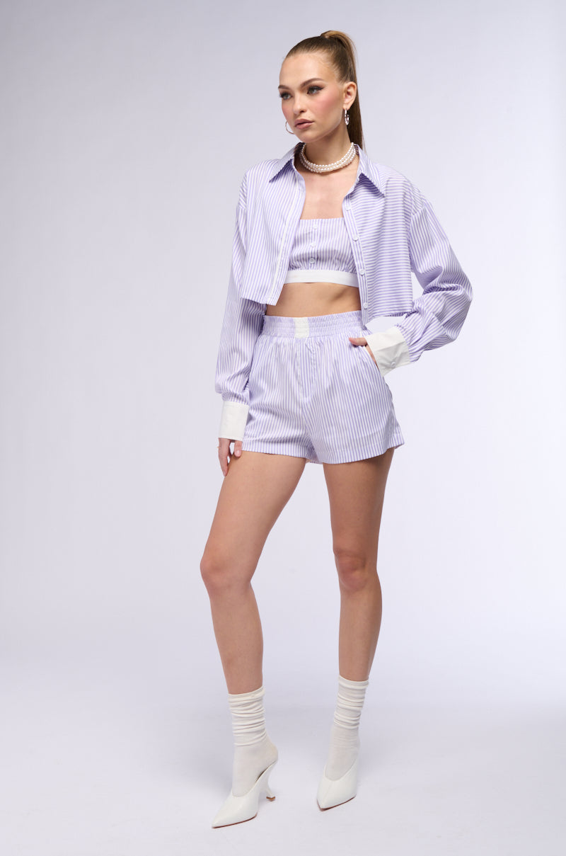 ROWAN POPLIN STRIPE BUTTON DOWN