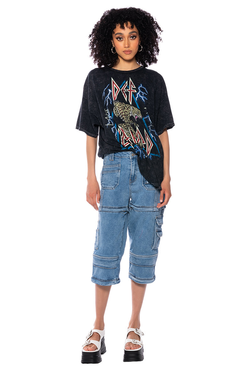 RYLEE UTILITY THREE IN ONE ZIP OFF JEANS