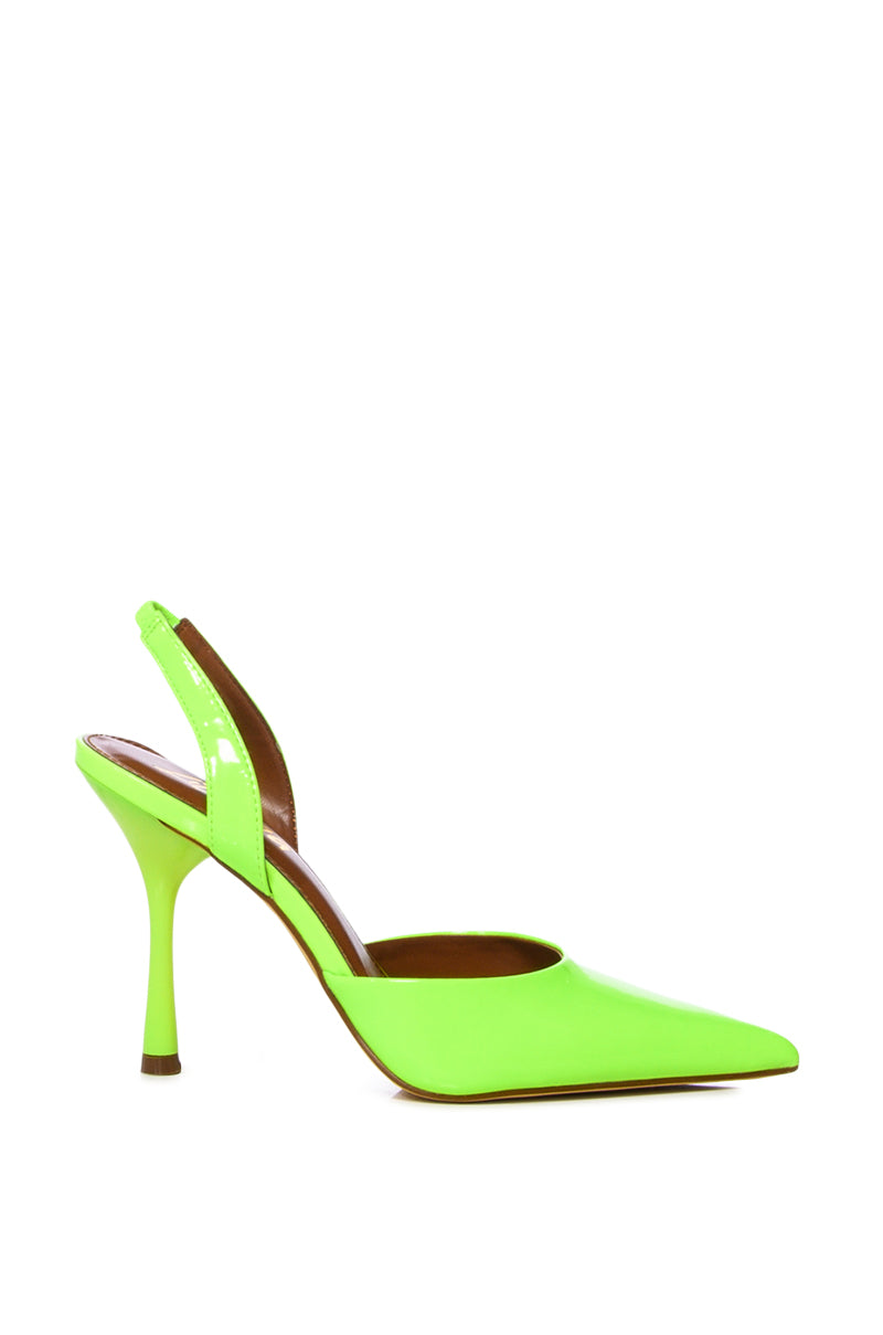 ROMANO LIME SLINGBACK PUMP