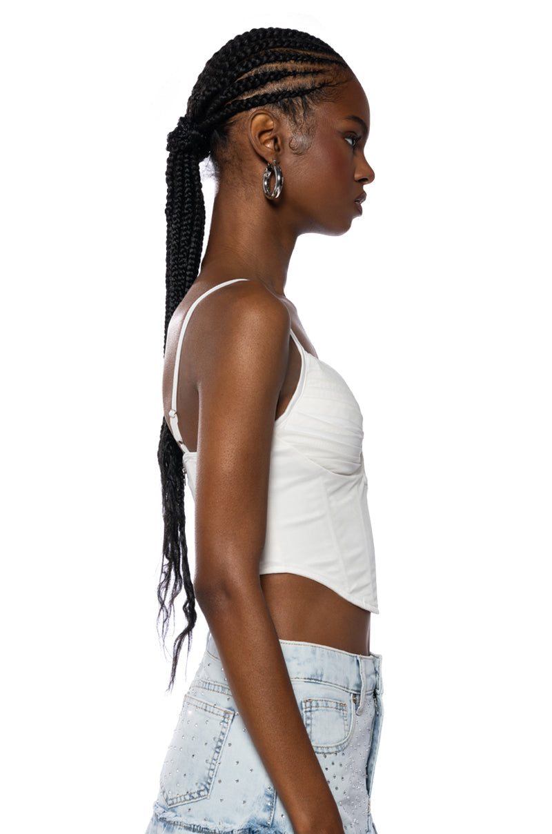 SEXY SWEET MESH CORSET TANK