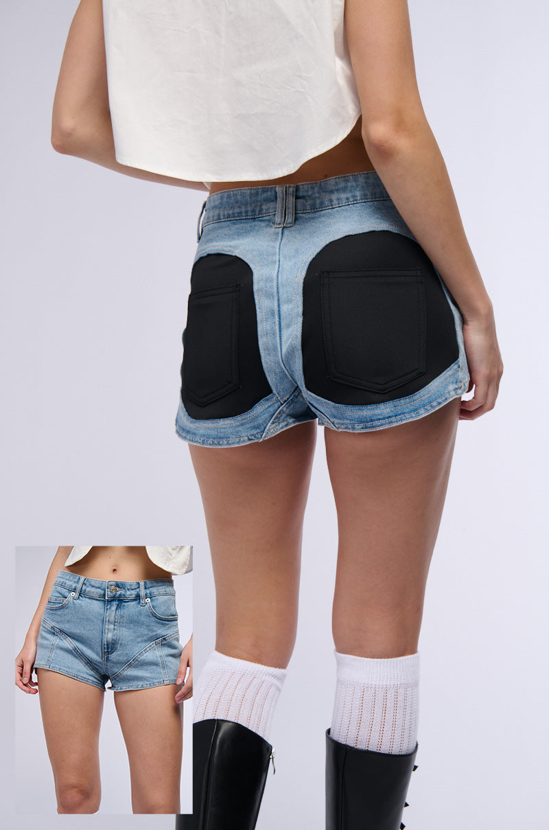 SHOW ME WHAT YOU GOT DENIM MINI SHORTS