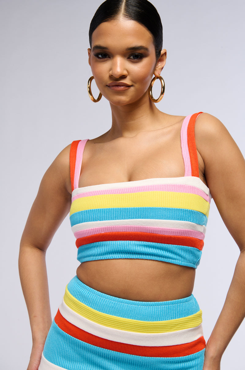 SLOW DOWN MAYBE STRIPE TANK