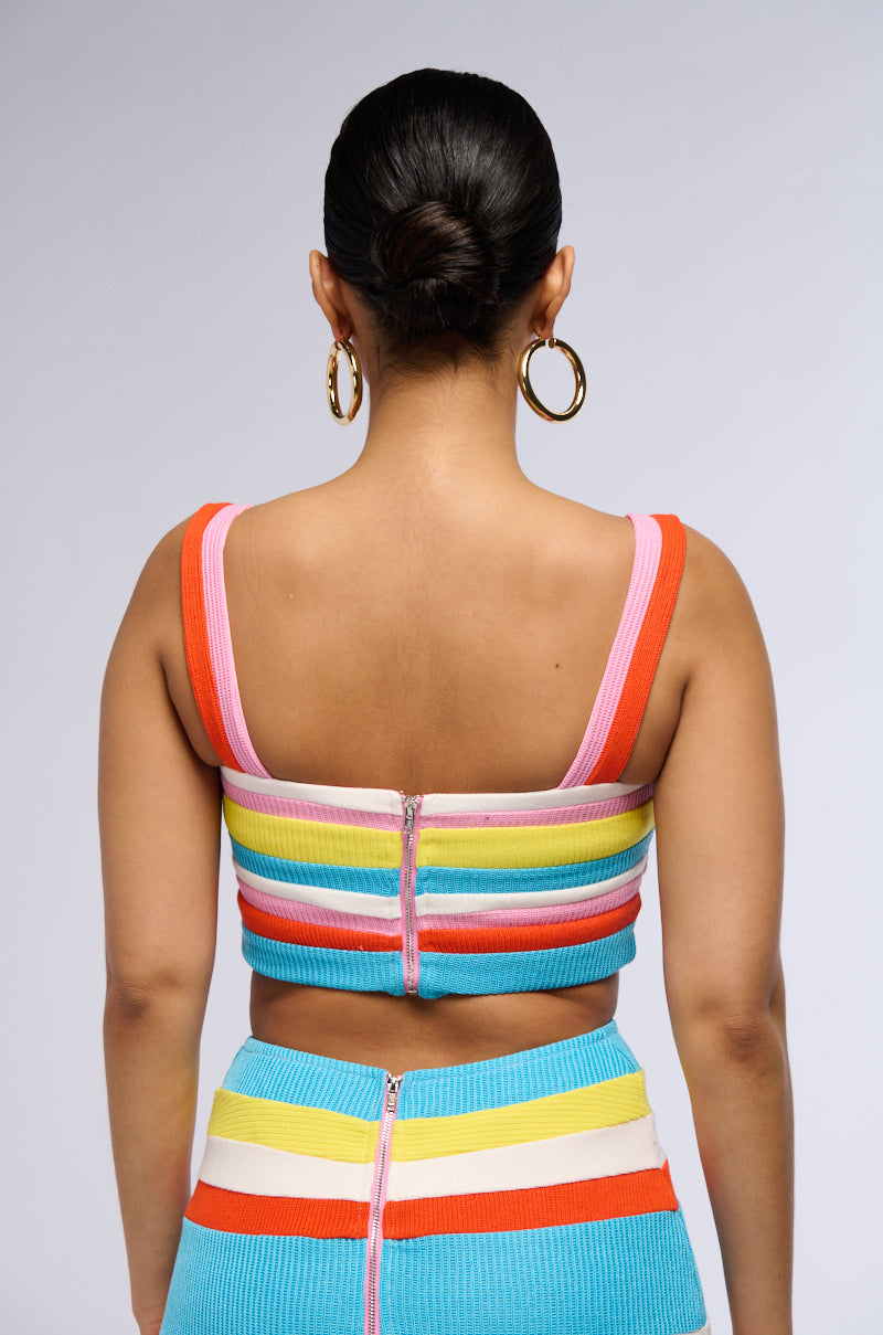 SLOW DOWN MAYBE STRIPE TANK