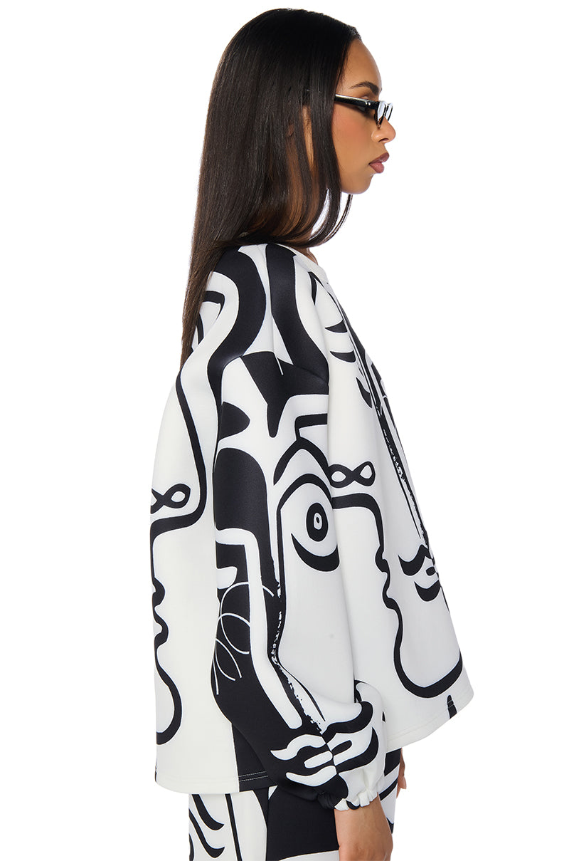 SOMEBODY I USED TO KNOW PULL OVER SWEATSHIRT