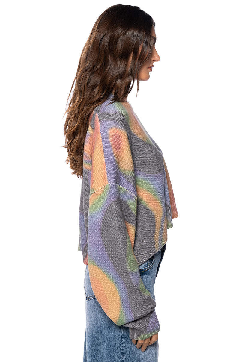 SPOTLESS MIND PULL OVER CROPPED SWEATER