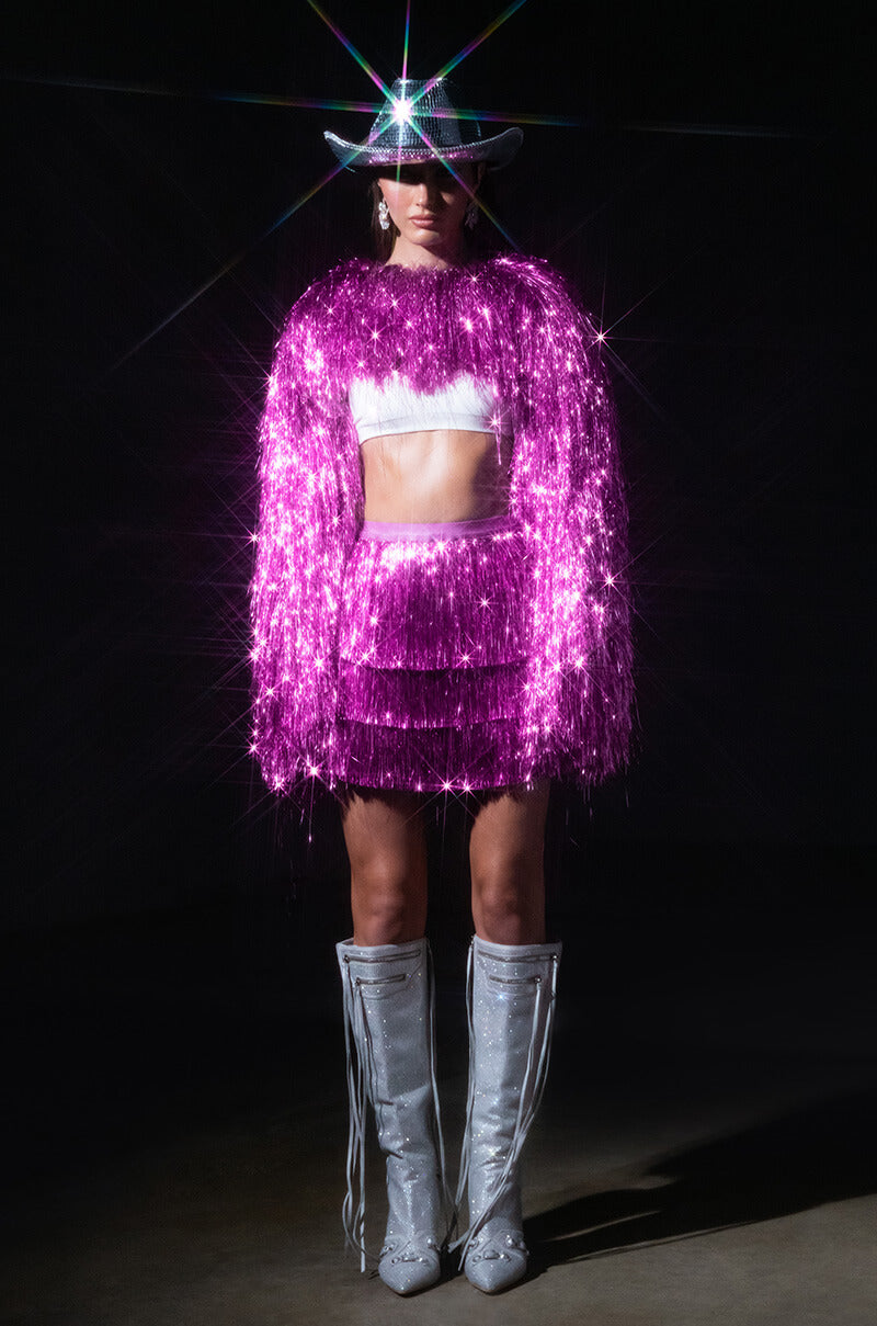 SPRING EDIT TINSEL BOLERO