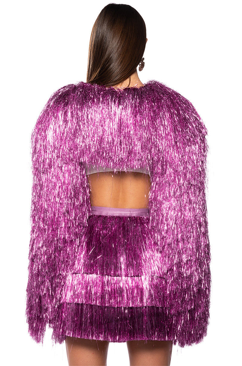 SPRING EDIT TINSEL BOLERO