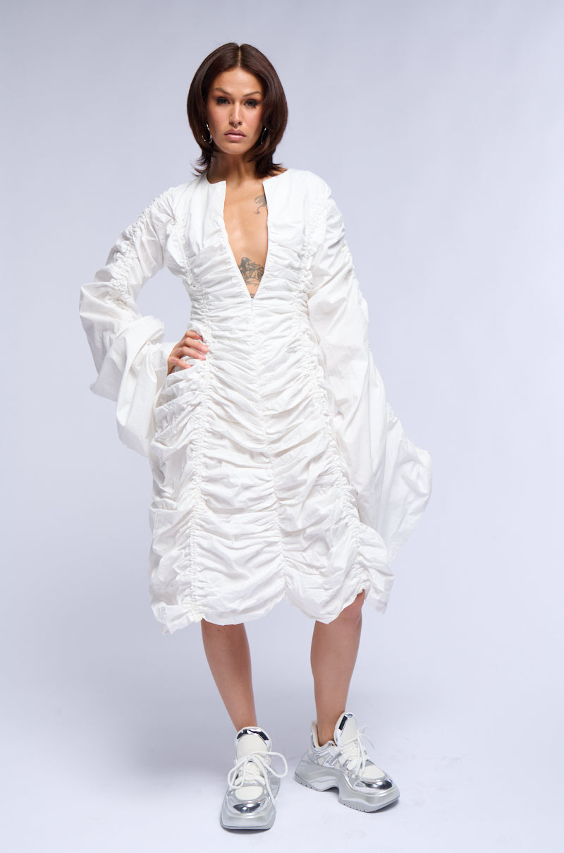 STUNTING ON YOU RUCHED MINI DRESS