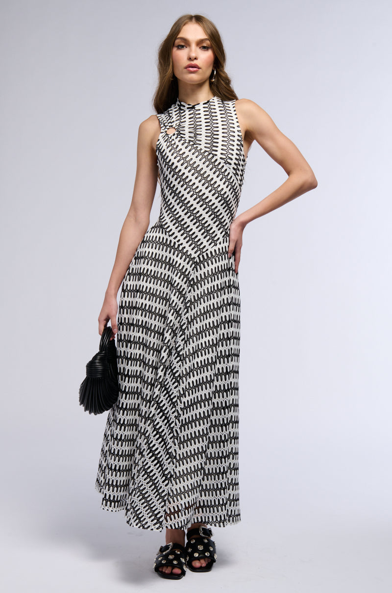 SWEET AND SOPHISTICATED CROCHET MAXI DRESS