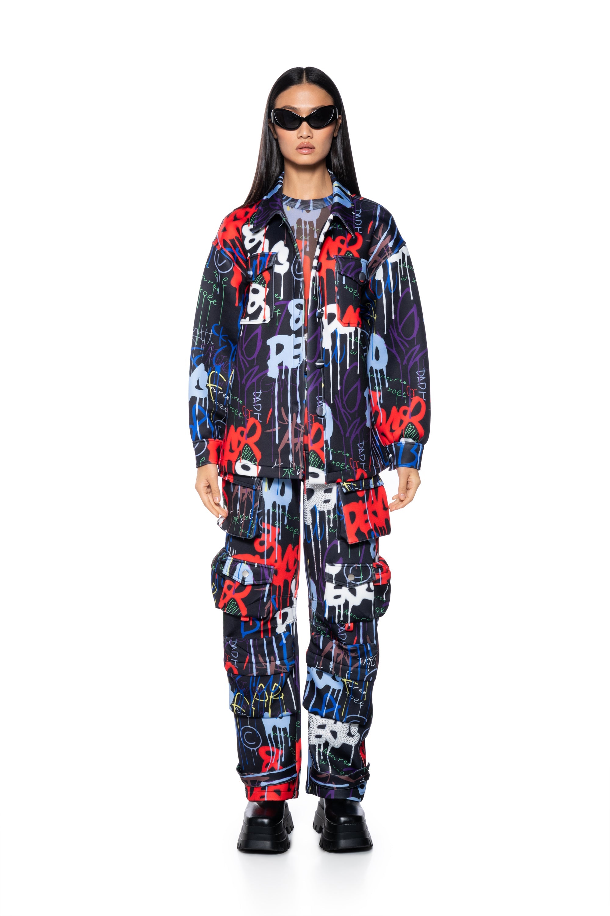 GRAFFITI SCUBA BUTTON DOWN