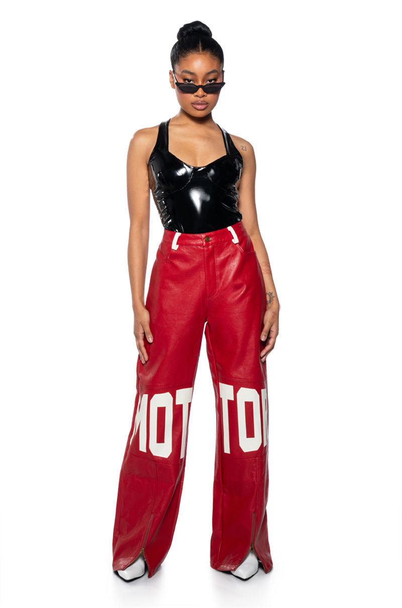 THE BOMBSHELL VINYL BODYSUIT