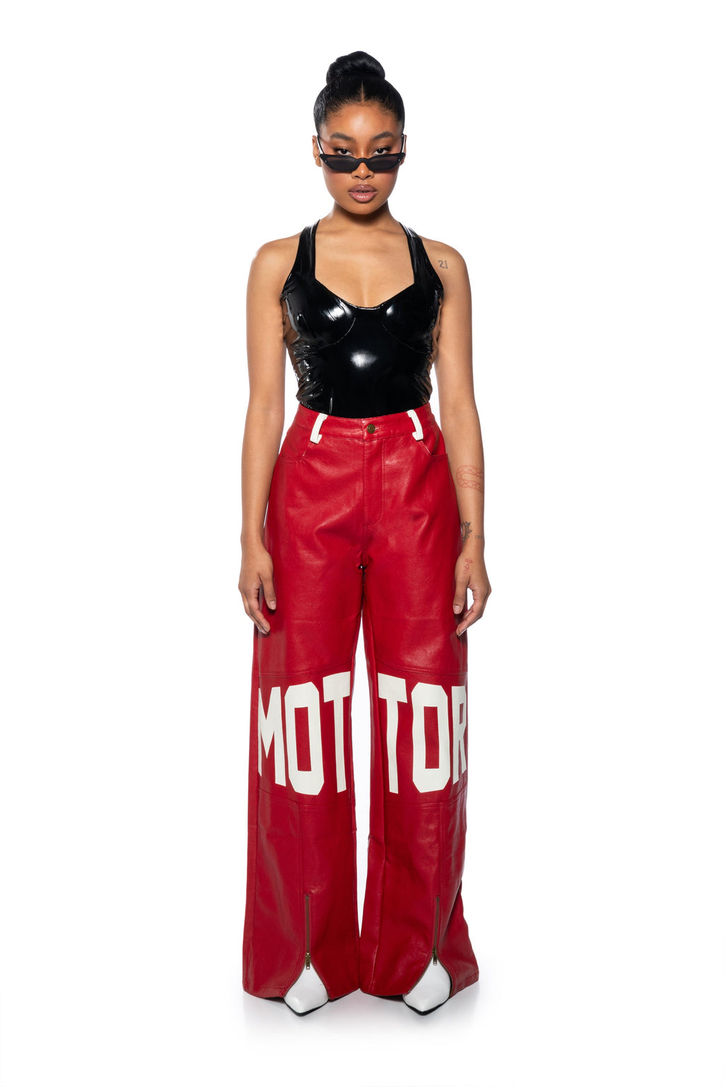 THE BOMBSHELL VINYL BODYSUIT