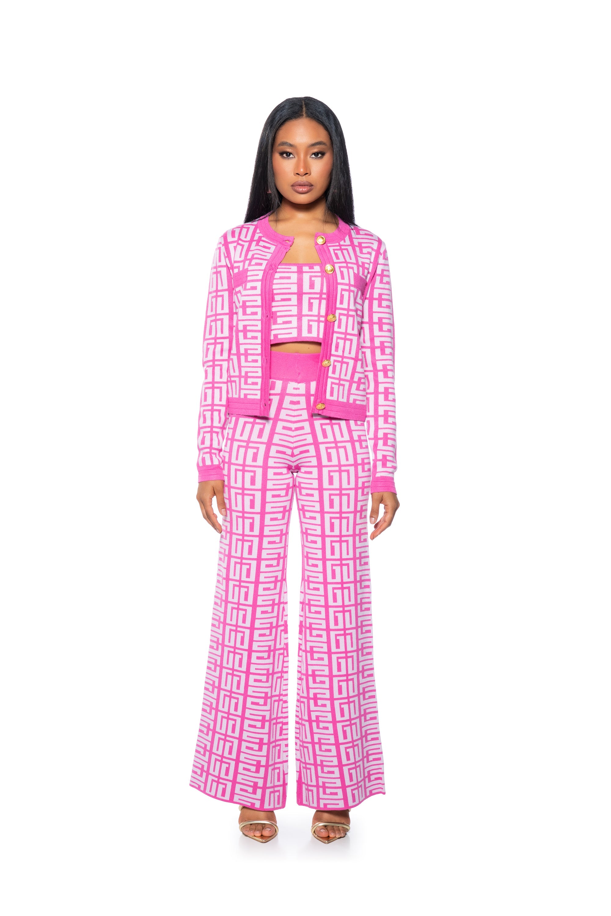 THERE SHE IS KNIT WIDE LEG HIGH WAIST PANT