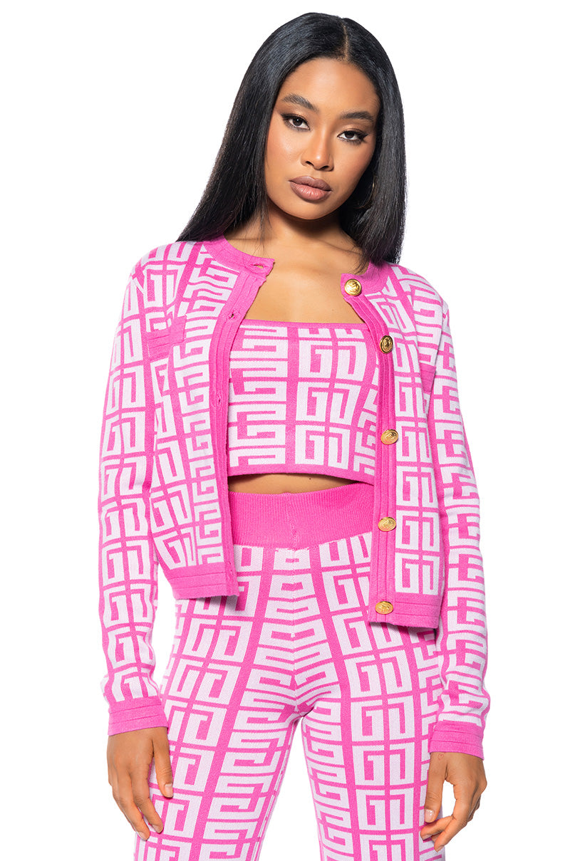 THERE SHE IS SLEEVELESS KNIT CROP TANK